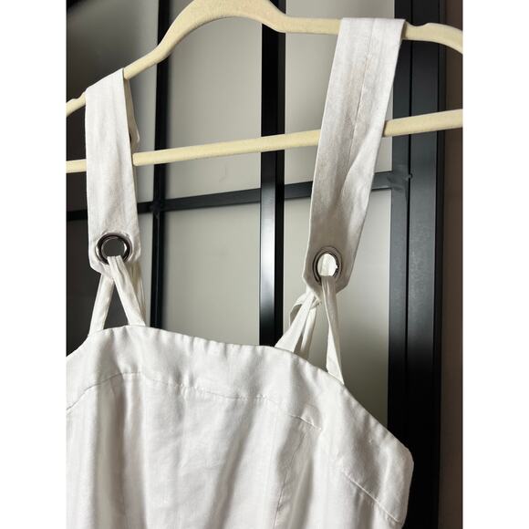 Milly Linen Blend White Dress Size 2 - Picture 10 of 10